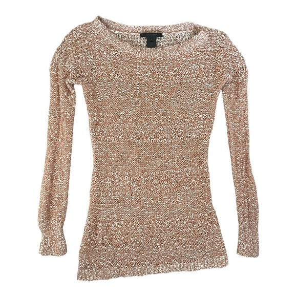 Scoop NYC Loose-Knit Cashmere/Silk Peach/Blush Sweater or Dress.Size Small. GUC. - Picture 14 of 14